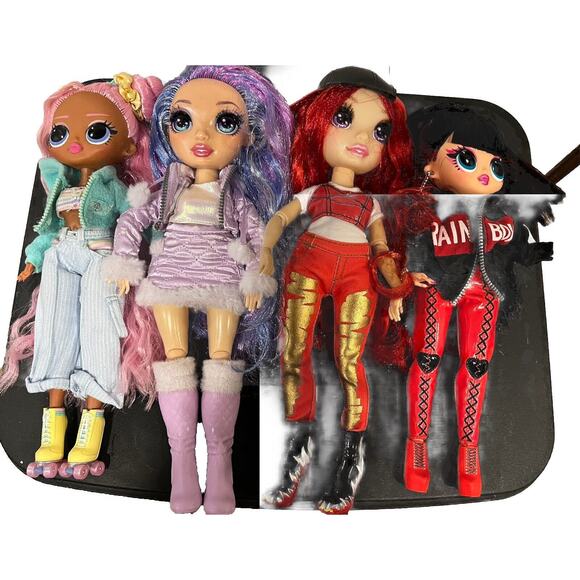 4 Rainbow High Dolls Mixed Lot of 4 Dolls